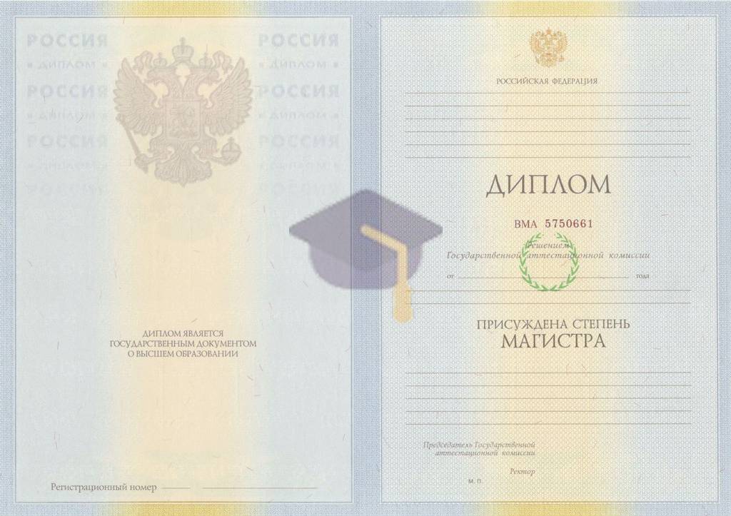 Диплом магистра с 2009 по 2011 годы